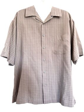 ☀️4/$15☀️Haggar Performance Short-Sleeve Button-Down Shirt